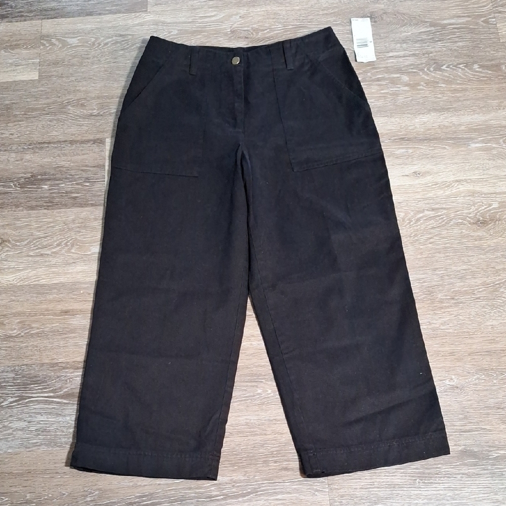 Jones Wear Black Straight Leg  Trousers   Pants    Size 6